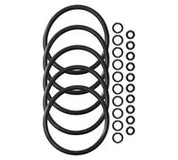 for cornelius Keg O-Ring Kit 5-Pack Lid Post Dip Tube Silicone Rubber Keg Seal Set 5 Covers 10 Posts 10 Tubes Homebrew Keg Repair Kit 25 Seals for for cornelius Style Complete Gasket Set 5 Lids 10