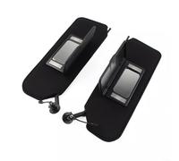 for CORVETTE C5 Sun Visor Replacement 97-04LED Lighted Vanity Mirror Assembly BlackChevrolet for CORVETTE Interior Shade UpgradeABS Nylon Sunvisor With Bright BulbsDriver Passenger Side Visor Set