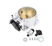For Corvette Car Modification Parts Black TT102152 High Flow 92mm/102mm Billet Aluminum Throttle Body With TPS Sensor Throttle Position(92mm Silver)