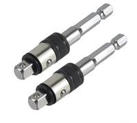 for cr-v Steel Quick Change Drill Bit Holder, 1/4 Inch Hex Socket Adapter with Push Pull Sleeve for Easy Bit Replacement