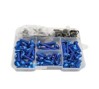 For CR80 CR85 CRF150R CR125R CR250R CRF250R SL230 Universal Motorcycle Fasteners Bolts Nut Clips Kit Motorbike Nut Complete Bolts Kit(Blue)