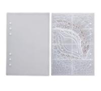 for Creative Dragon Eye Notebook Cover Epoxy Resin Casting Mold Silicone Book for Shell Leather Case Binder Rings Refill Paper Kit Mold Making Kit