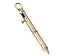 for Creative Strong Gun-Shaped Brass Pen with Hanging for Pocket Business Stationery Gift Pen 10cm Solid Brass Bolt Action Pen