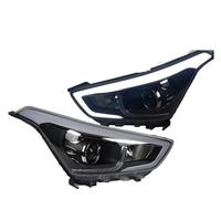 For Creta For IX25 2014 2015 2016 2017 2018 Car LED Headlight DRL Hella Xenon Lens Hella Hid H7 Front Light Accessories Front Headlights(Led kit)