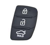 For Creta I20 I40 Tucson Elantra Rubber 3 Button Pad Remote Car Key Case