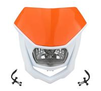For CRF For Suzuki KLX150 WR450 Motocross Universal Motorcycle Headlight Halogen Lamp Accessories Headlamp Front Headlight(Orange White)