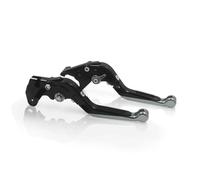 for CRF1100L Africa Twin Adventure Sports 2017-2023 CNC Adjustable Folding Extendable Brake Clutch Levers(Black 2)