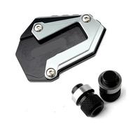 For CRF1100L For CRF 1100 L For Africa Twin For Sports 2021-2024 Motorcycle CNC Side Stand Enlarge Extension And Tire Valve Air Caps Pad Side Stand(Grey-B)