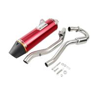 For CRF230F CRF150F 2003-2016 Full Muffler System Motorcycle Exhaust Escape Exhaust Pipe Silencer(Red)