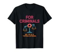 For Criminals Neon Sign Officer Pride Graphic Hot Pink T-Shirt
