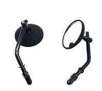 For Cross Bones For Dyna For Fatboy For Road King For Forty-Eight Motorcycle Rearview Mirror Aluminum Chrome Side Mirror Motorcycle Mirrors Set(Black)