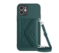 for Crossbody Nothing CMF Phone 1 Wallet Case Premium Luxury Leather, Shockproof Protection Band Wallet Flip Cover With Card Holder Kickstand Phone Cases for Nothing CMF Phone 1 green