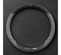 for Crossroad 2009-2024 Car Steering Wheel Cover Microfiber Leather Steering Wheel Protector Covers Anti-Slip Breathable Accessories,B/Round~type-B/Grey