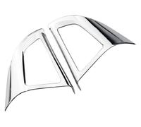 For Cruze Sedan Hatchback 2009-2015 Car Chrome Steering Wheel Protective Cover Trim Sticker Auto Interior Car Steering Wheel Protector(Two Hole Glossy)