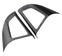 For Cruze Sedan Hatchback 2009-2015 Car Chrome Steering Wheel Protective Cover Trim Sticker Auto Interior Car Steering Wheel Protector(Two Hole Black)