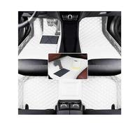 For CRV 2017 2018 2019 2020 2021 Leather Custom Car Floor Mats Interior Car Mats Waterproof Foot Pads(White)