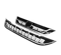 For CRV CR-V 2010 2011 Grill Front Bumper Chrome Grille Medium Racing Grills Honeycomb Hood Cover Plate Radiator Grille(Style A)