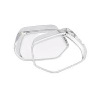 For CRV CR-V 2017 2018 2019 2020 2021 2022 For Hybrid ABS Car Rearview Side Mirror Rainproof Shell Cover Eyebrow Trim(Silver)