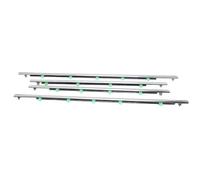 for CRV for Cr-V 2007-2011 4pc Chrome Window Weatherstrip Rubber Abs Replace Moulding Trim Outer Glass Seal Belts Parts Sliding Door Seal