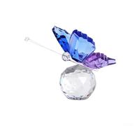 For Crystal Butterfly Figurine for Interior Accent and Functional Weight with Traditional Insect Form Interpretation (purple)