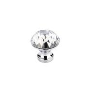 for crystal Diamond Cupboard Handles, 6-Pack Single-Hole Drawer Knobs | Add a little sparkle to plain cabinetry with this six-pack of faceted for crystal single-hole knobs.