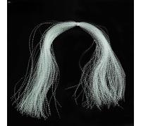 For Crystal Flash Nylon Thread for Fishing Tying Work Including Fly Tying, For Jig Hook Lure Engineering, Bait Calibration, and Hook Accent Tasks (white)