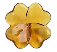 For Crystal glass leaf ornament designed to elevate home decor and wedding ambiance through a unique and lasting design (Brown)