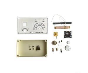 for CRYSTAL Radio DIY Assembly Kit, Educational Electronics Project with Metal Case, Clear Instructions for Beginners and Enthusiasts to Build Functional Mineral Radio Receiver