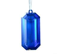 For Crystal Square Gemstone Ornament 2025 for Christmas Decor, Sparkly Accent for Trees and Festive Arrangements (blue)