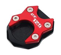 For CT125 CT 125 2020 2021 Motorcycle Kickstand Foot Side Stand Extension Pad Support Plate Enlarge Pad(Red)
