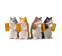 For Cute Miniature Cat Garden Statue Decor Plant Decorations For