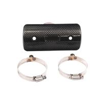 For Cygnus For Dragstar 650 Motorcycle Exhaust Pipe Cover Muffler Pipe Protector Heat Shield Guard Anti Scalding Cover(Carbon Fiber-02)