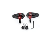 For D&ucat&i 750 750 1000 M900 900 S 1 Pair Universal Motorcycle Aluminum Mirrors Handle Bar End(Red-4)
