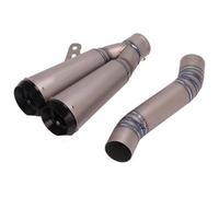 For D&UCATI For Mon&ster 821 1200 1200S 2019 2020 Motorcycle Exhaust Escape Modiifed Titanium Alloy Middle Link Pipe Muffler Motorcycle Exhaust Mid Link Pipe