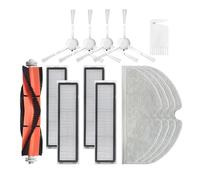 For D9 Bot L10 Pro Trouver Robot LDS Vacuum-Mop Finder Main Side Brush Mop Cloth Hepa Filter Spare Parts (Color : Set-4)