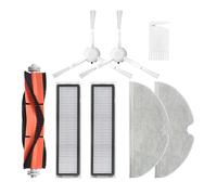 For D9 Bot L10 Pro Trouver Robot LDS Vacuum-Mop Finder Main Side Brush Mop Cloth Hepa Filter Spare Parts (Color : Set-2)