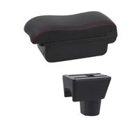 For Dacia For Duster 2 2010-2011 2012 2013 2014 2015 2016 2017 2018 2019 Car Armrest Box Supplies Interior Details USB Car Armrest Box(B2 Red Line)