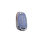 For Dacia For Logan 2021 Key Cover Shell TPU Car Key Case Cover Car Accessories(Silver Line Grey)