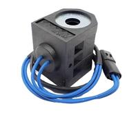 for Daewoo DOOSAN Pilot Solenoid Valve Coil Excavator DH150-7/220-5 12v 24v Inner Diameter 13mm Height 52mm(with Wire 24v)