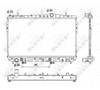 FOR DAEWOO LACETTI KLAN 1.8 2004 on T18SED 4 Speed ATM Radiator 96553243