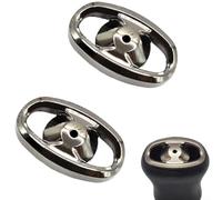 for daiwa Reel Grip Cap Metal 18.5x11.1mm Gray for daiwa Reel | for durable metal material, lightweight 2g design, replaces worn plastic , secure fit solution