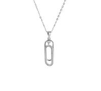 For Daughter,Mother & Daughter Linked Together Forever Circle Necklace,Interlocking Pendant Necklace,Gift For Women Girls (Silver)
