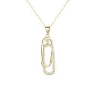 For Daughter,Mother & Daughter Linked Together Forever Circle Necklace,Interlocking Pendant Necklace,Gift For Women Girls (Gold)