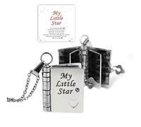 For Daughter - My Incredible Daughter Book Necklace,To My Daughter Necklace from Mom and Dad Openable Multi Layer with 6 Pages of Engraved Information Carries Everlasting Love Pendant Birthday