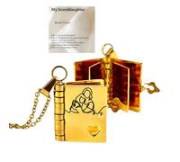 For Daughter - My Incredible Daughter Book Necklace,To My Daughter Necklace from Mom and Dad Openable Multi Layer with 6 Pages of Engraved Information Carries Everlasting Love Pendant Birthday