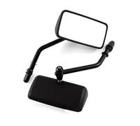 For Davidson Cross Bones Dyna Low Rider S Fatboy Road King Motorcycle Rearview Mirror Aluminum Black Chrome Side(Nero)