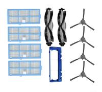 For DeenKee D40 Robot Vacuum Cleaner Refill Kit Containing Main Brushes Side Brushes Standard Filters HEPA Filters and Brush Cover