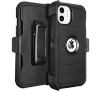 for Defender iPhone 12 Case with Clip,Full-Body Rugged,3 Layers of Sturdy,with Port Protection,Heavy Duty iPhone 12 Phone Case with Holster Clip