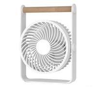 for Desktop Fan USB Home Office Bedroom 3speed Customizable Mini Fan Having Strong Airflow Quiet Compact USB Fan Powered by Desk for La (White)