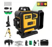 For Dewalt 4X360 Degree Laser Level 16-Line 4D Set 2 Battery & Charger With Tripod